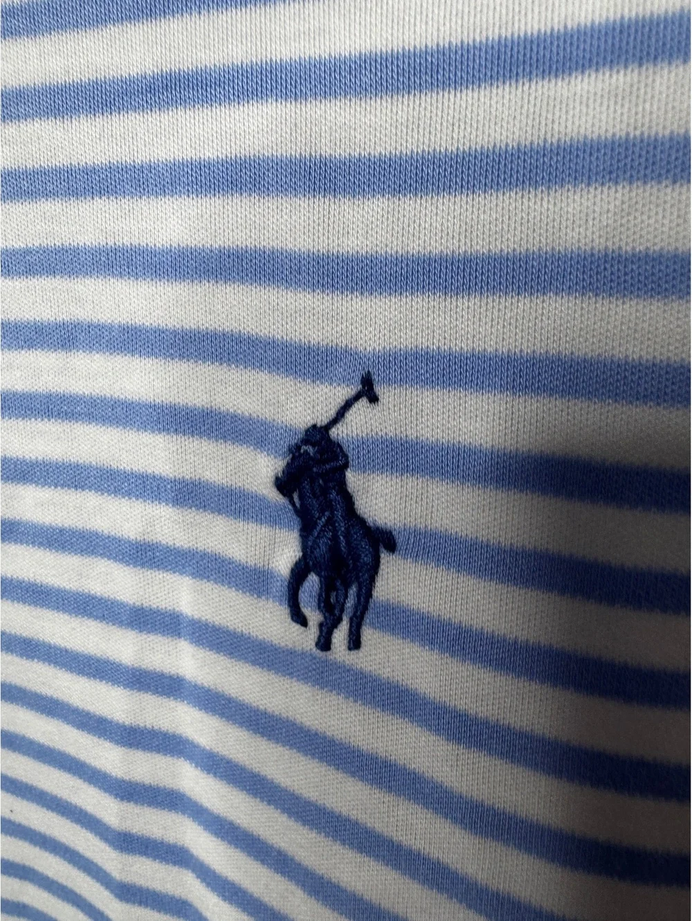 Polo Ralph Lauren Shirt Men's XXL Blue White Striped Polo Classic Fit